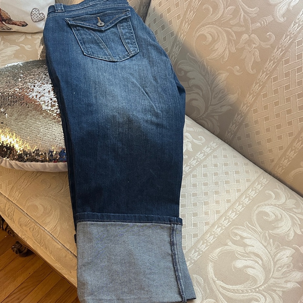 DKNY Dark Blue Straight Leg Jeans